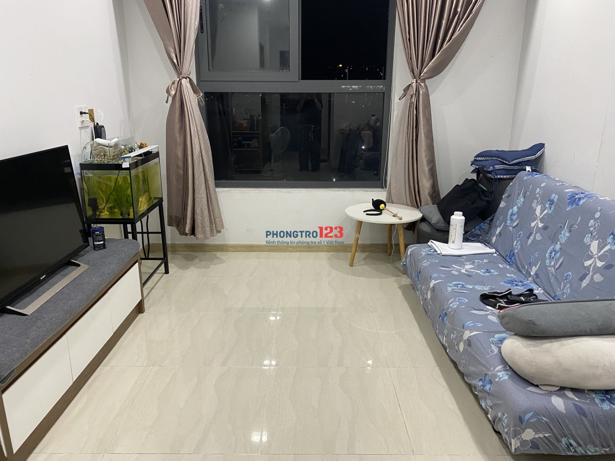 Tim ban nu o ghep can ho chung cu bcon gaảden , co san noi thất , chỉ cần xách vali vào ở