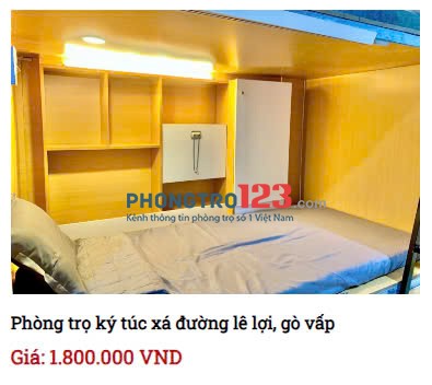 PHÒNG TRỌ – KÝ TÚC XÁ GIÁ RẺ FULL TIỆN NGHI CHỈ TỪ 950K/THÁNG – Ở NGAY TRUNG TÂM CÁC QUẬN HOT NHẤT