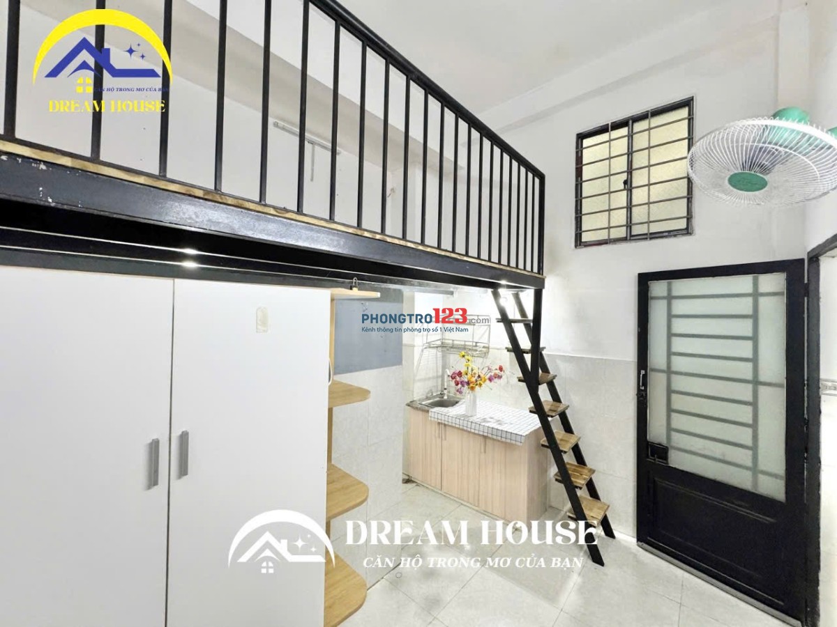 CHO THUÊ PHÒNG TRỌ DUPLEX GÁC CAO 2M - SẴN MÁY LẠNH, TỦ ĐỒ - GẦN TRƯỜNG CÔNG THƯƠNG, VĂN HIẾN