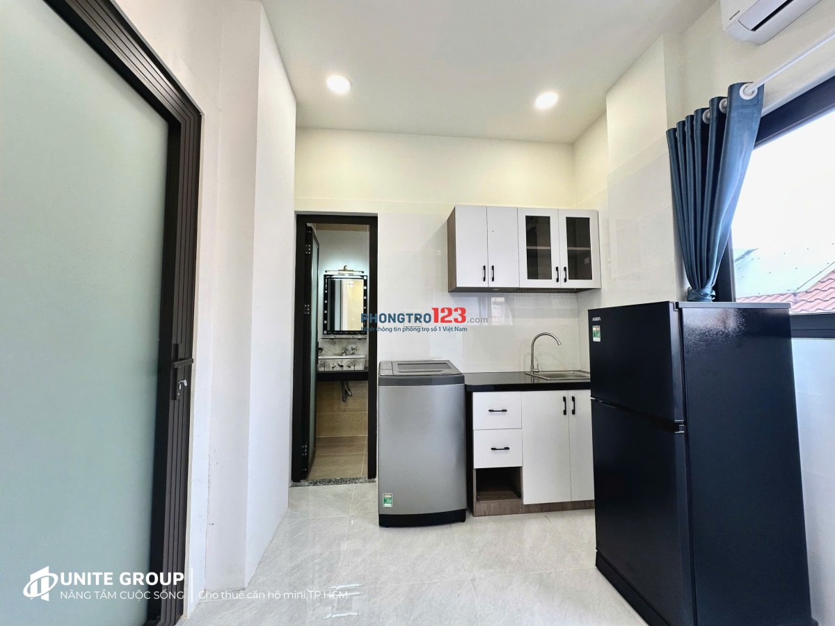 Trống Lại Phòng trọ cho thuê full nội thất, rộng 30m2 máy giặt riêng ở Nơ Trang Long, Bình Thạnh