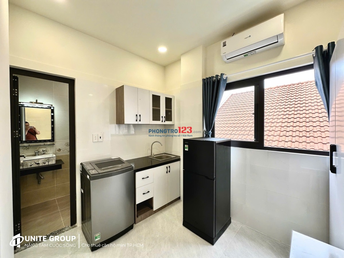 Trống Lại Phòng trọ cho thuê full nội thất, rộng 30m2 máy giặt riêng ở Nơ Trang Long, Bình Thạnh