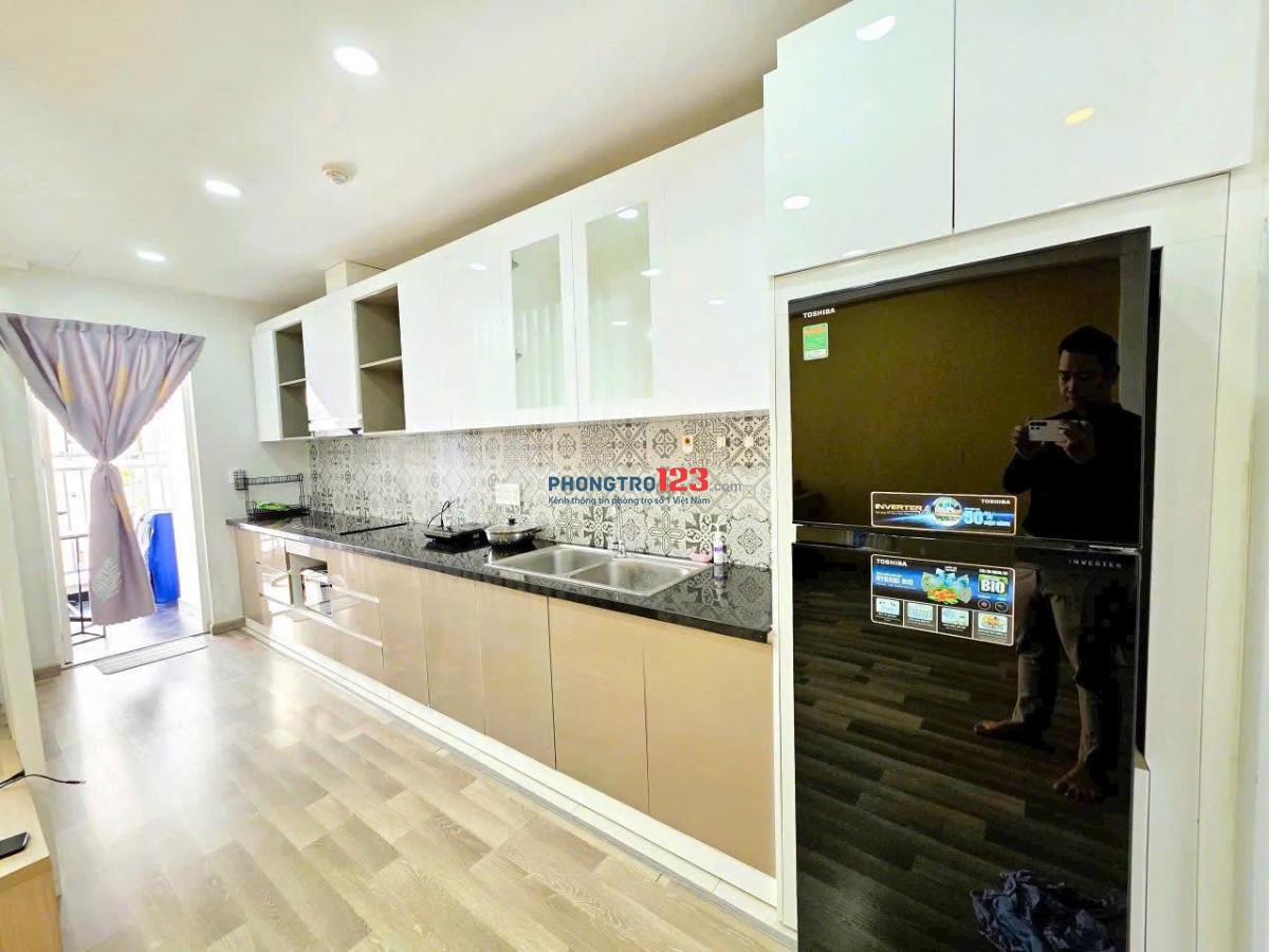 Chung cư Saigonres. Nguyễn Xí, p26, Bình THạnh: 45m2, có nt, 1p ngủ, 10,5tr/th