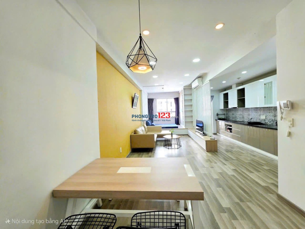Chung cư Saigonres. Nguyễn Xí, p26, Bình THạnh: 45m2, có nt, 1p ngủ, 10,5tr/th