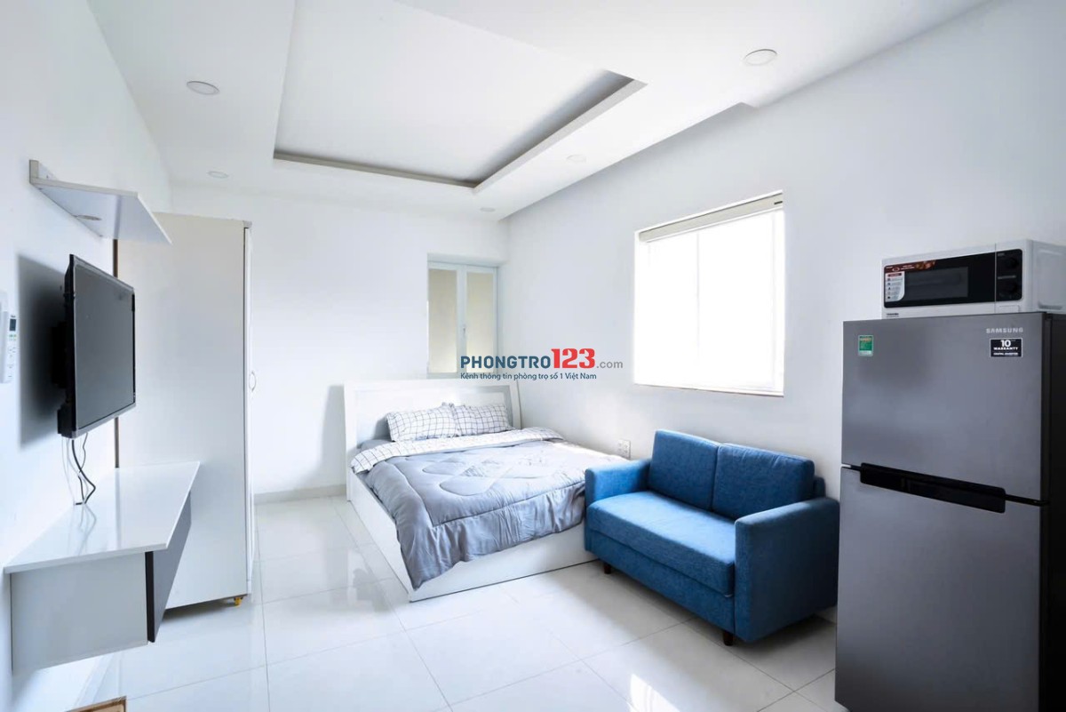 Cho thuê studio full nội thất - cửa sổ thoáng - ngay trung tâm quận 2 - phố tây Thảo Điền