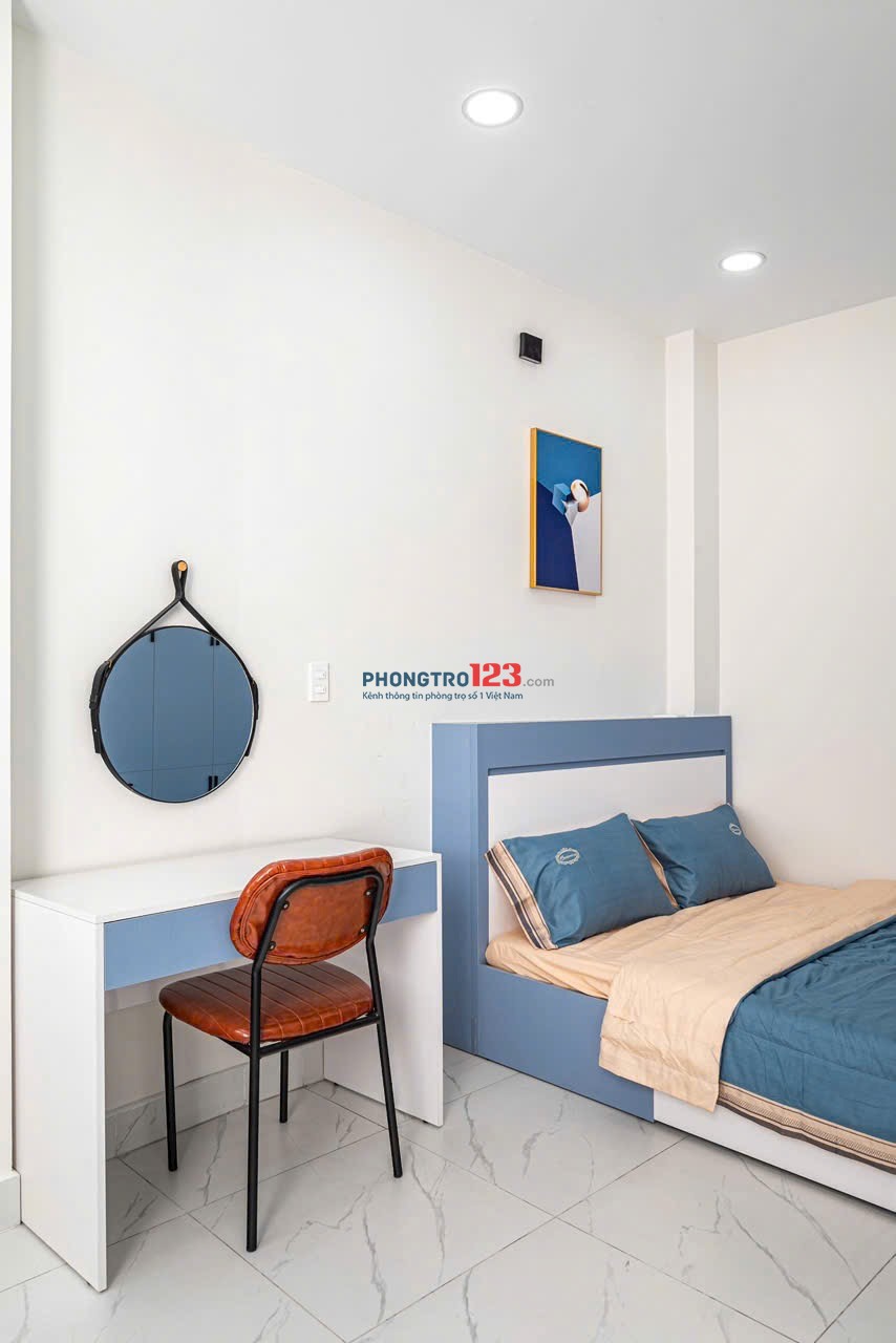 Khai trương phòng 35m2 tách bếp, máy giặt riêng, cửa sổ trời