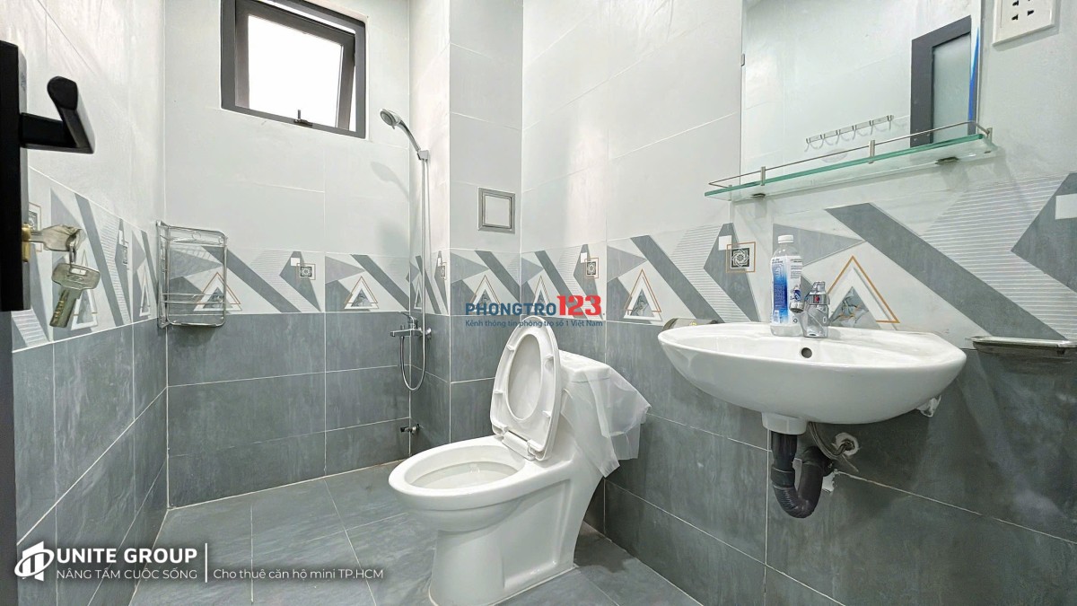 Phòng cửa sổ full nội thất cho thuê ở Bùi Đình Túy gần Học viện Cán Bộ, chợ Bà Chiểu Q. Bình Thạnh