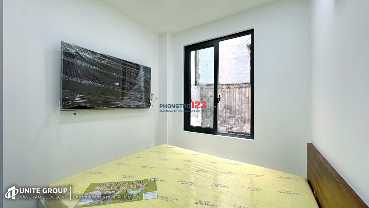 Phòng cửa sổ full nội thất cho thuê ở Bùi Đình Túy gần Học viện Cán Bộ, chợ Bà Chiểu Q. Bình Thạnh