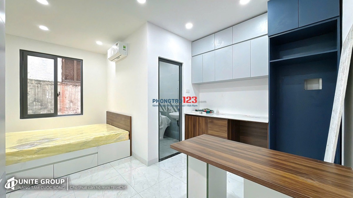 Phòng cửa sổ full nội thất cho thuê ở Bùi Đình Túy gần Học viện Cán Bộ, chợ Bà Chiểu Q. Bình Thạnh
