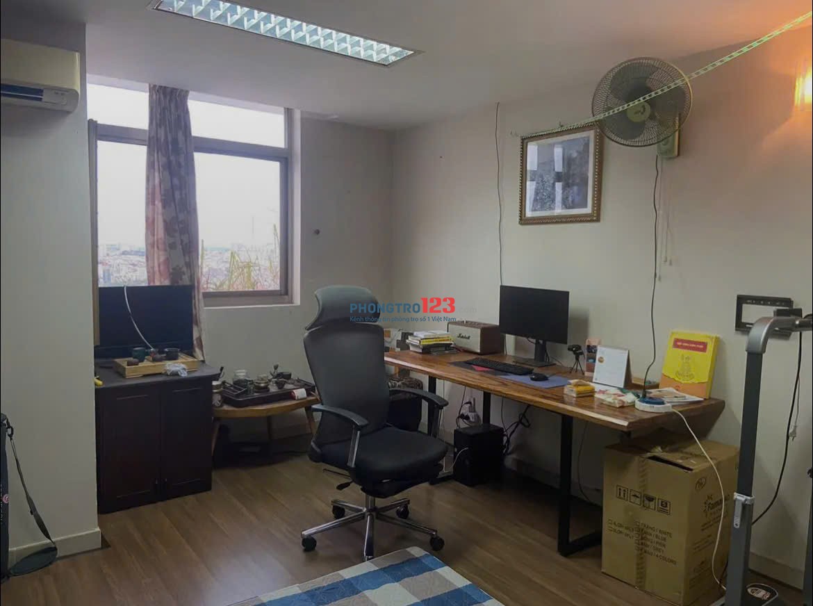 Chung cư Screc , P12, Q3, nội thất, 2p, 85m2, giá 13tr/tháng