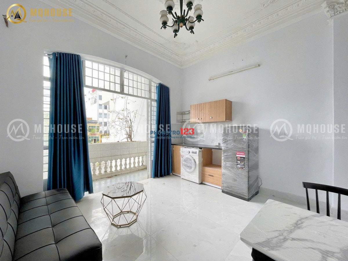 Cho thuê CHDV 1PN ban công 45m2 mới 100% - cho nuôi pet ngay Lotte Mart Cộng Hòa