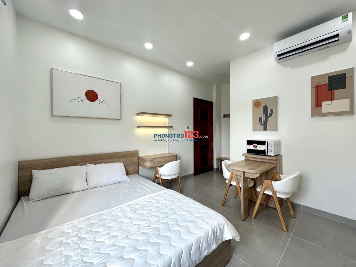 Cho thuê phòng 38m2 mới 100% máy giặt riêng, cửa sổ trời - Bình Thạnh gần quận 1, quận 2, quận 3