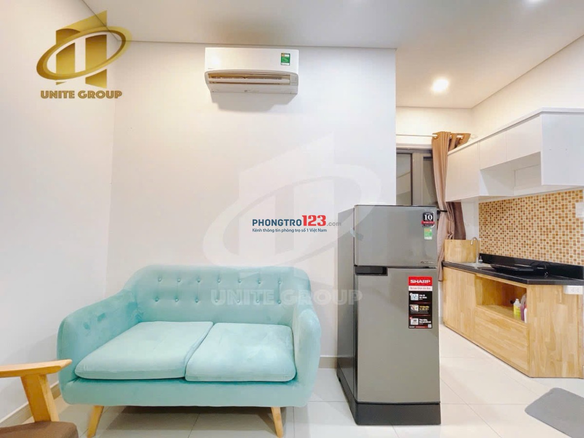 Cho thuê phòng 35m2 mới 100% Cửa sổ, tách bếp Bình Thạnh gần quận 1, Hàng Xanh, cầu Thị Nghè, quận 2