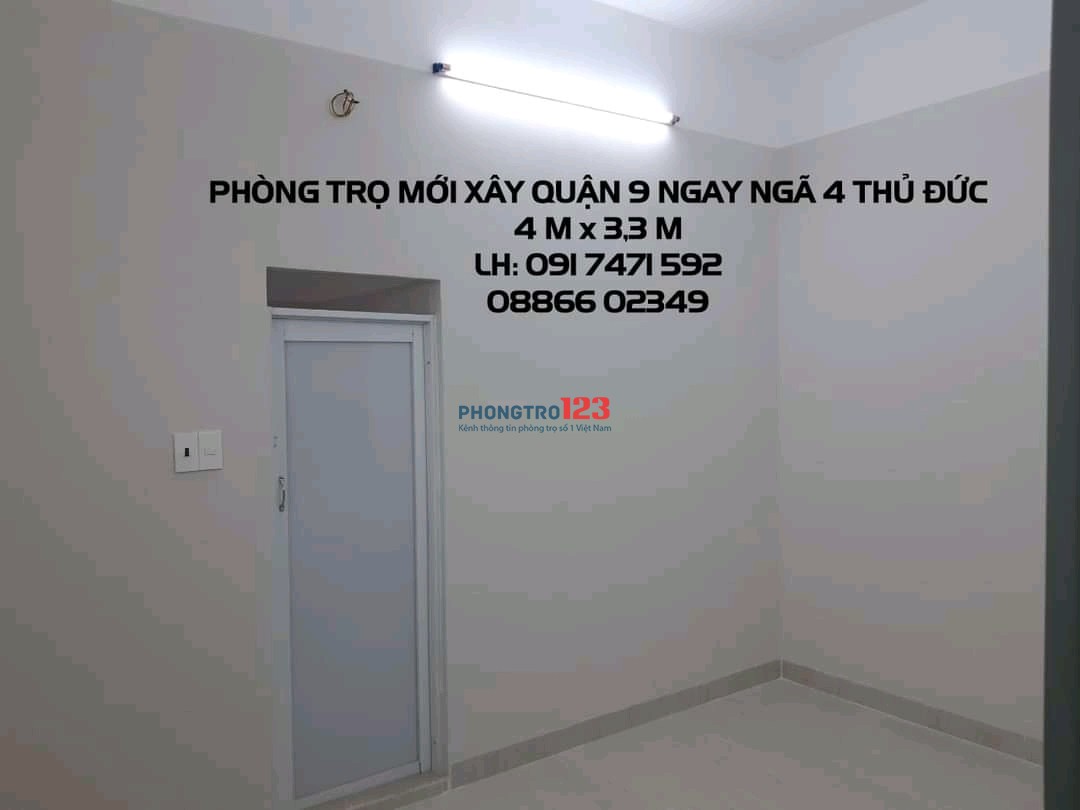 Q9 - PHÒNG TRỌ CHO NV VĂN PHÒNG & SINH VIÊN - GẦN NGÃ 4 THỦ ĐỨC