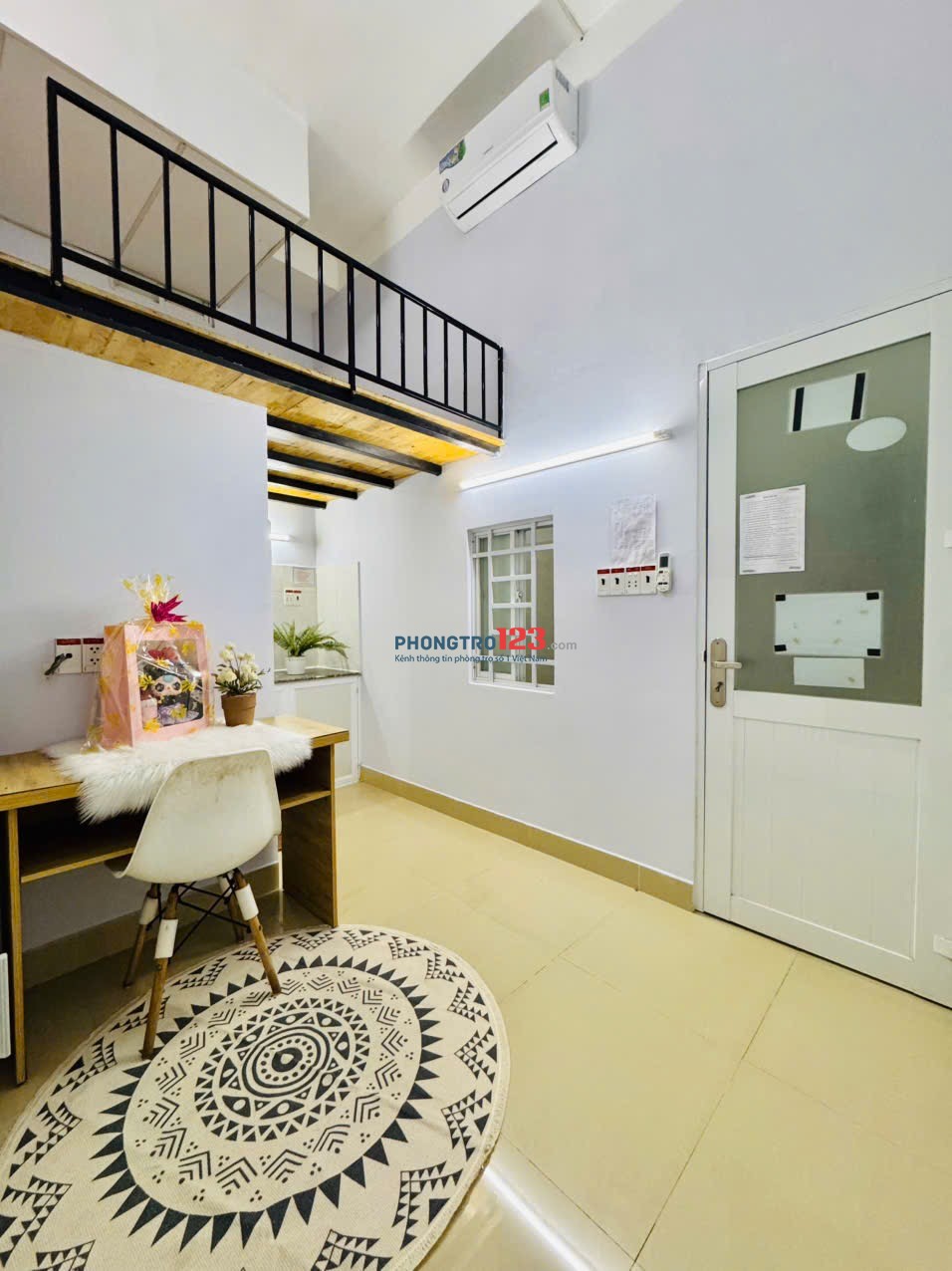 CĂN HỘ CÓ GÁC FULL NỘI THẤT - MỚI TINH - GẦN ETOWN CỘNG HOÀ
