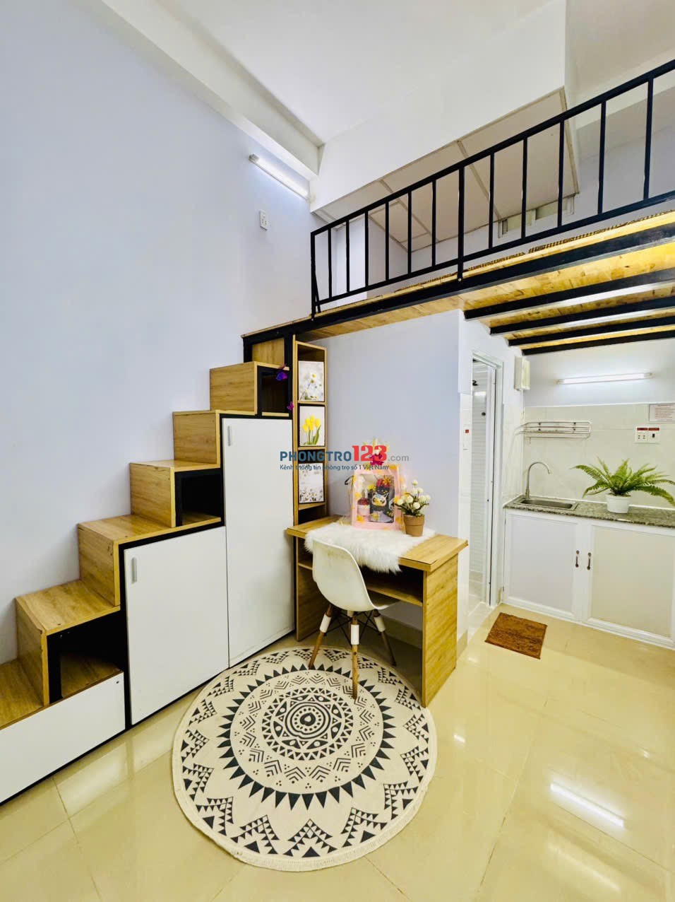 CĂN HỘ CÓ GÁC FULL NỘI THẤT - MỚI TINH - GẦN ETOWN CỘNG HOÀ