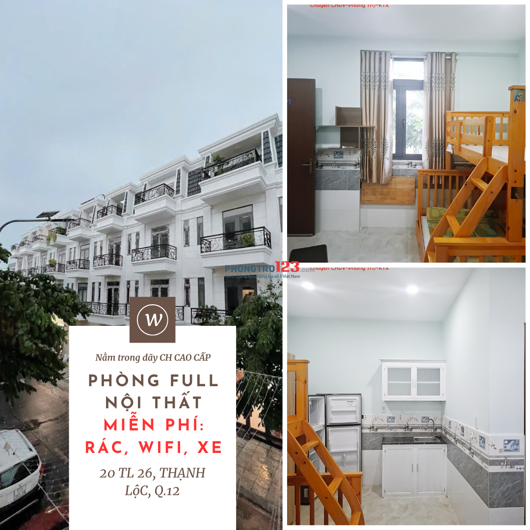 PHÒNG NT ĐẦY ĐỦ - 22M2 - LẦU 1 - AN NINH, SẠCH SẼ, THOÁNG MÁT