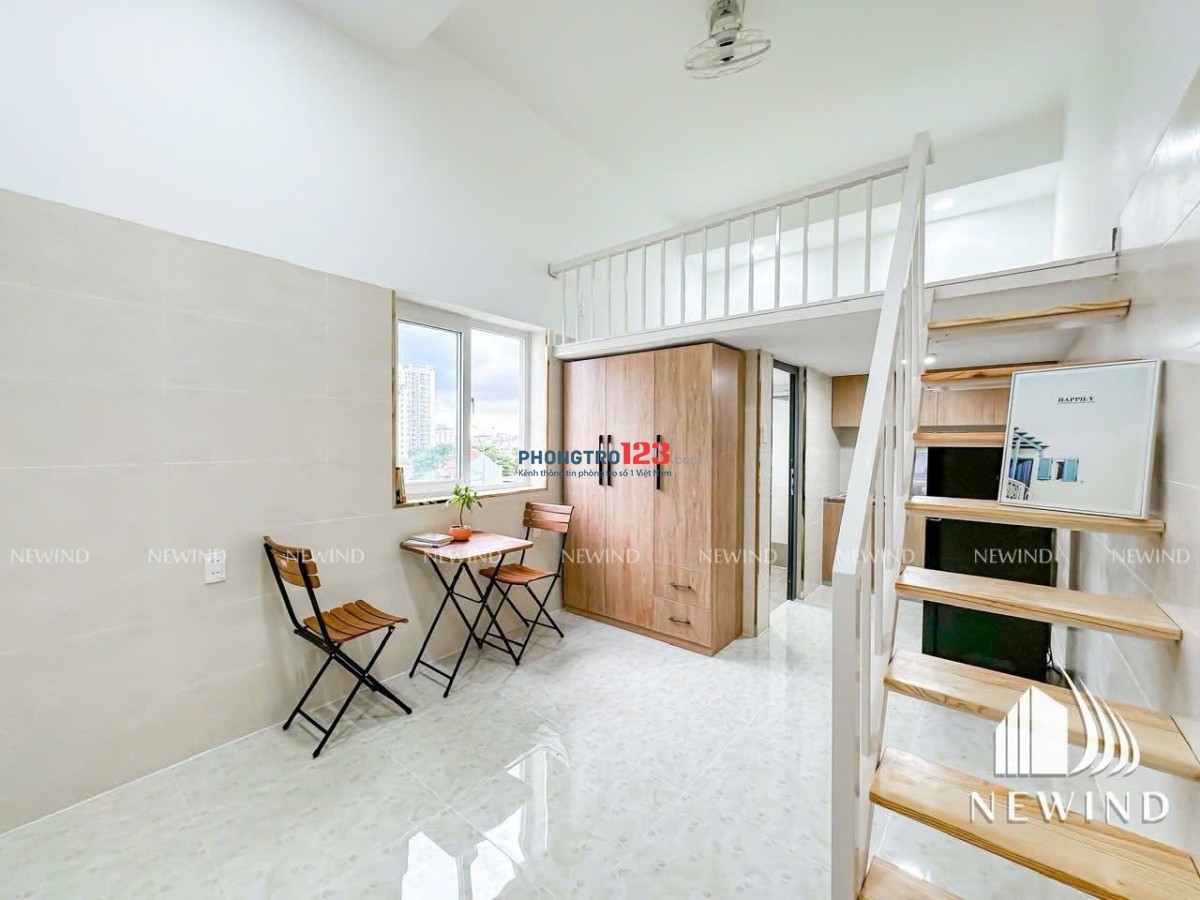 Phòng trọ có gác 25m2 full nội thất tiện di chuyển Quận 1, Quận 3 ngay Nguyễn Văn Đậu Bình Thạnh
