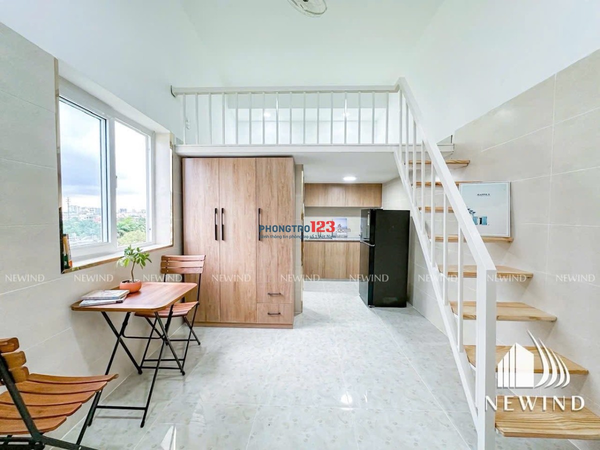 Phòng trọ có gác 25m2 full nội thất tiện di chuyển Quận 1, Quận 3 ngay Nguyễn Văn Đậu Bình Thạnh