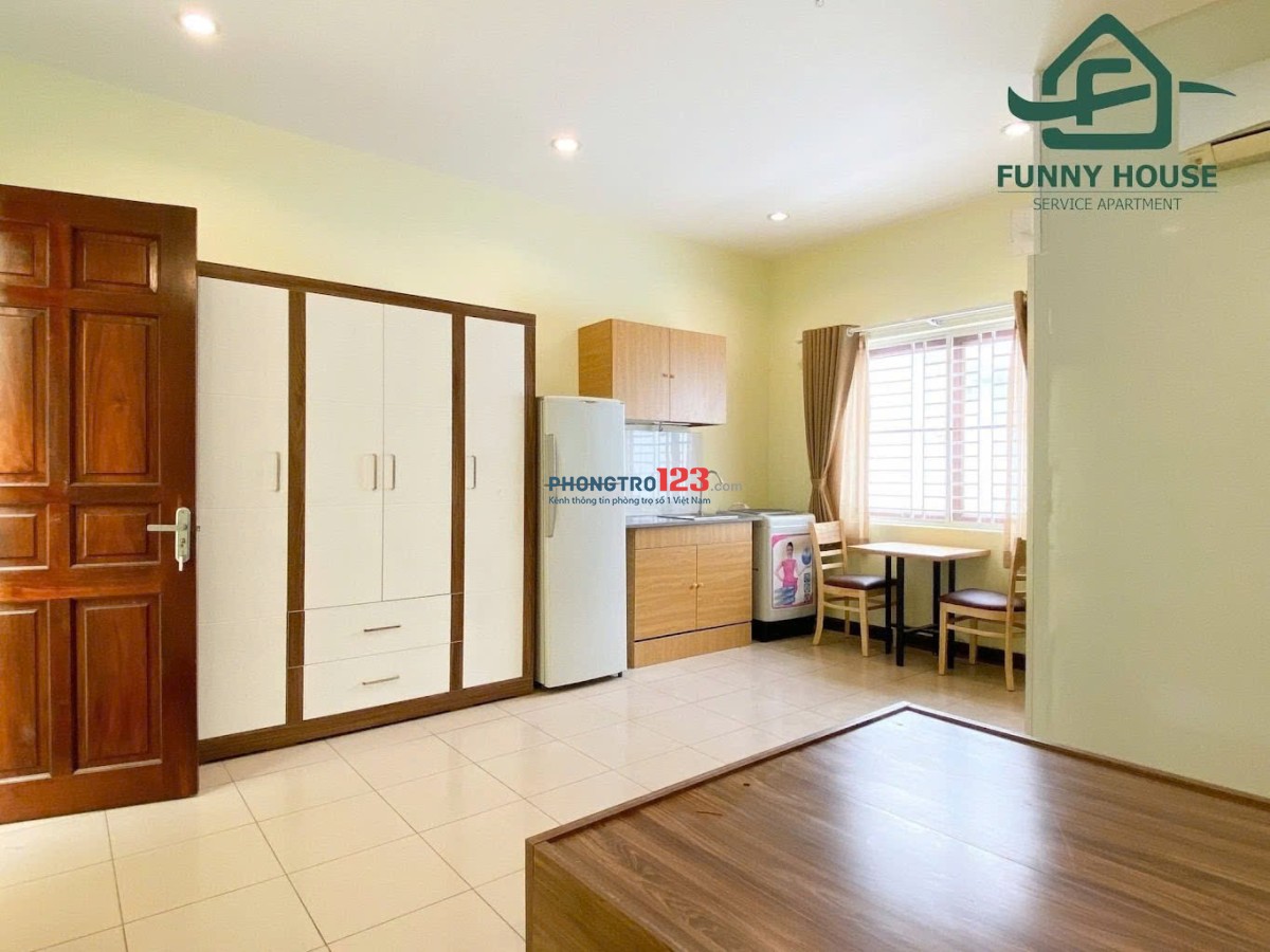 TRỐNG LẠI CĂN HỘ STUDIO MỚI - FULL NỘI THẤT - CỬA SỔ, THOÁNG MÁT NGAY TRUNG TÂM QUẬN 2