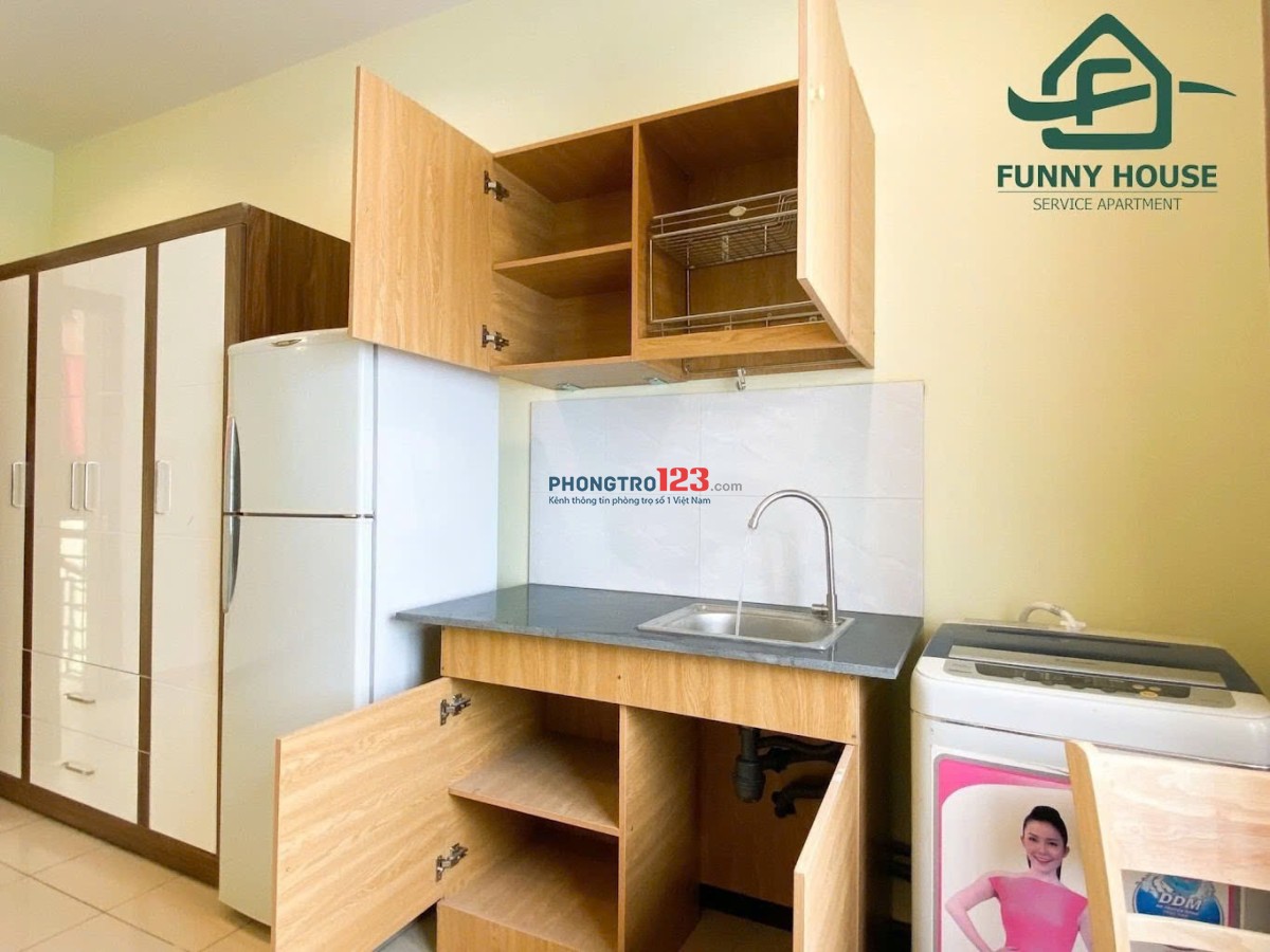 TRỐNG LẠI CĂN HỘ STUDIO MỚI - FULL NỘI THẤT - CỬA SỔ, THOÁNG MÁT NGAY TRUNG TÂM QUẬN 2