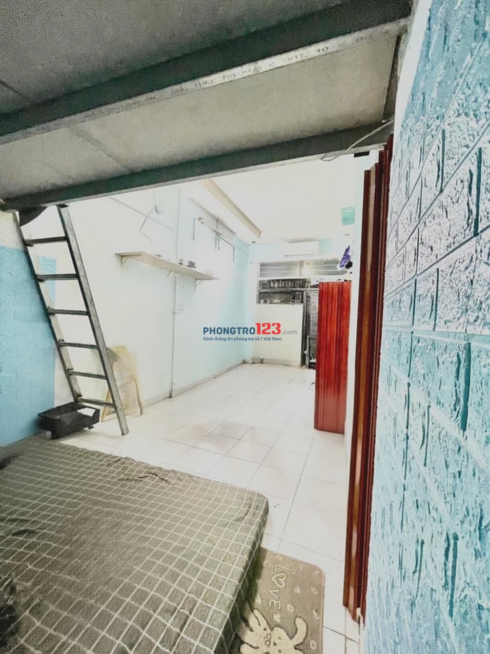 Cho thuê nhà có gác,máy lạnh,bếp riêng rộng rãi