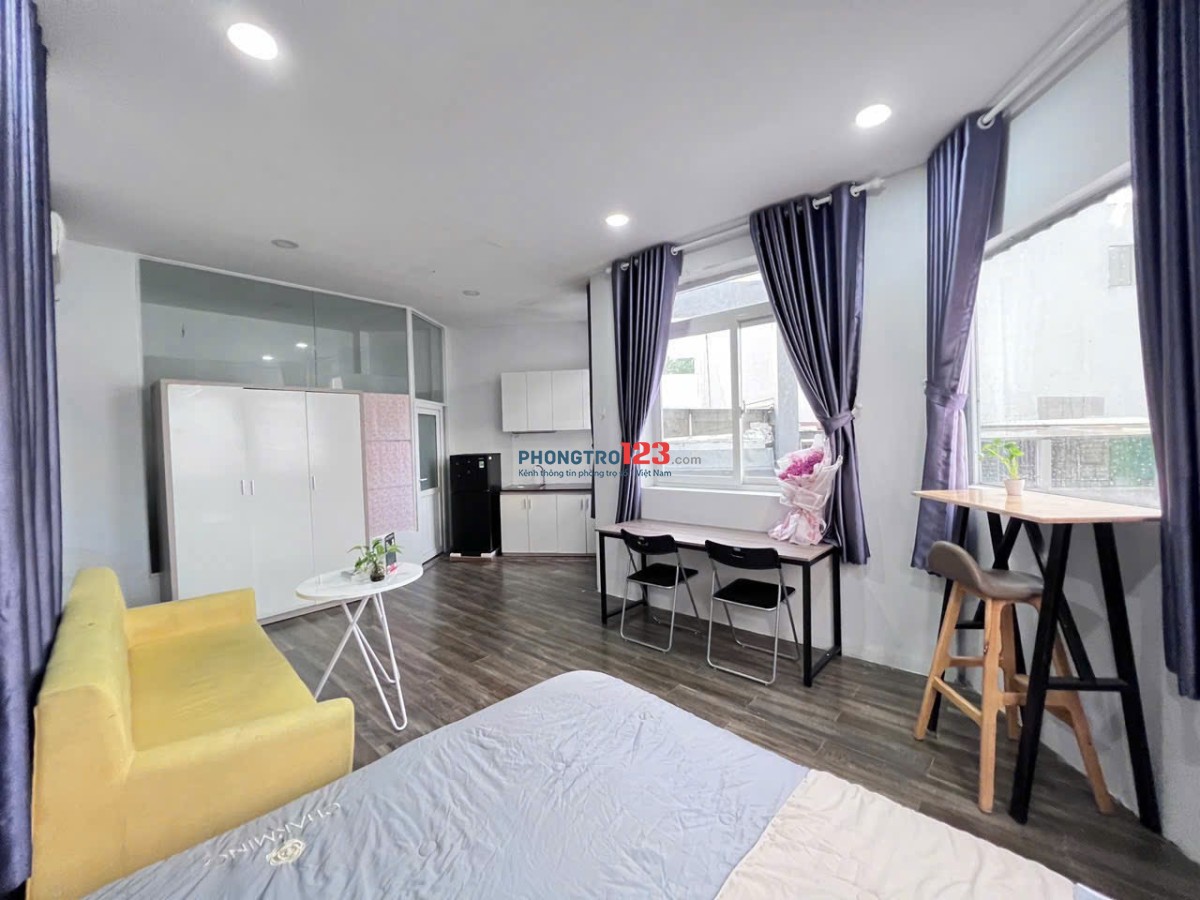 Cho thuê căn hộ 30m2 Nguyễn ngọc phương Bình thạnh Full nội thất , cửa sổ lớn đón nắng