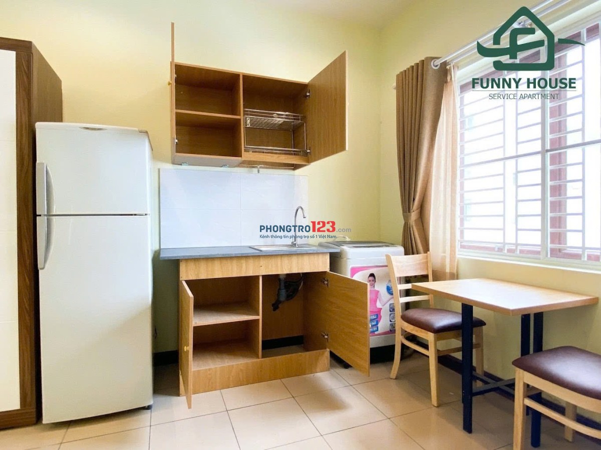 TRỐNG LẠI CĂN HỘ STUDIO MỚI - FULL NỘI THẤT - CỬA SỔ, THOÁNG MÁT NGAY TRUNG TÂM QUẬN 2