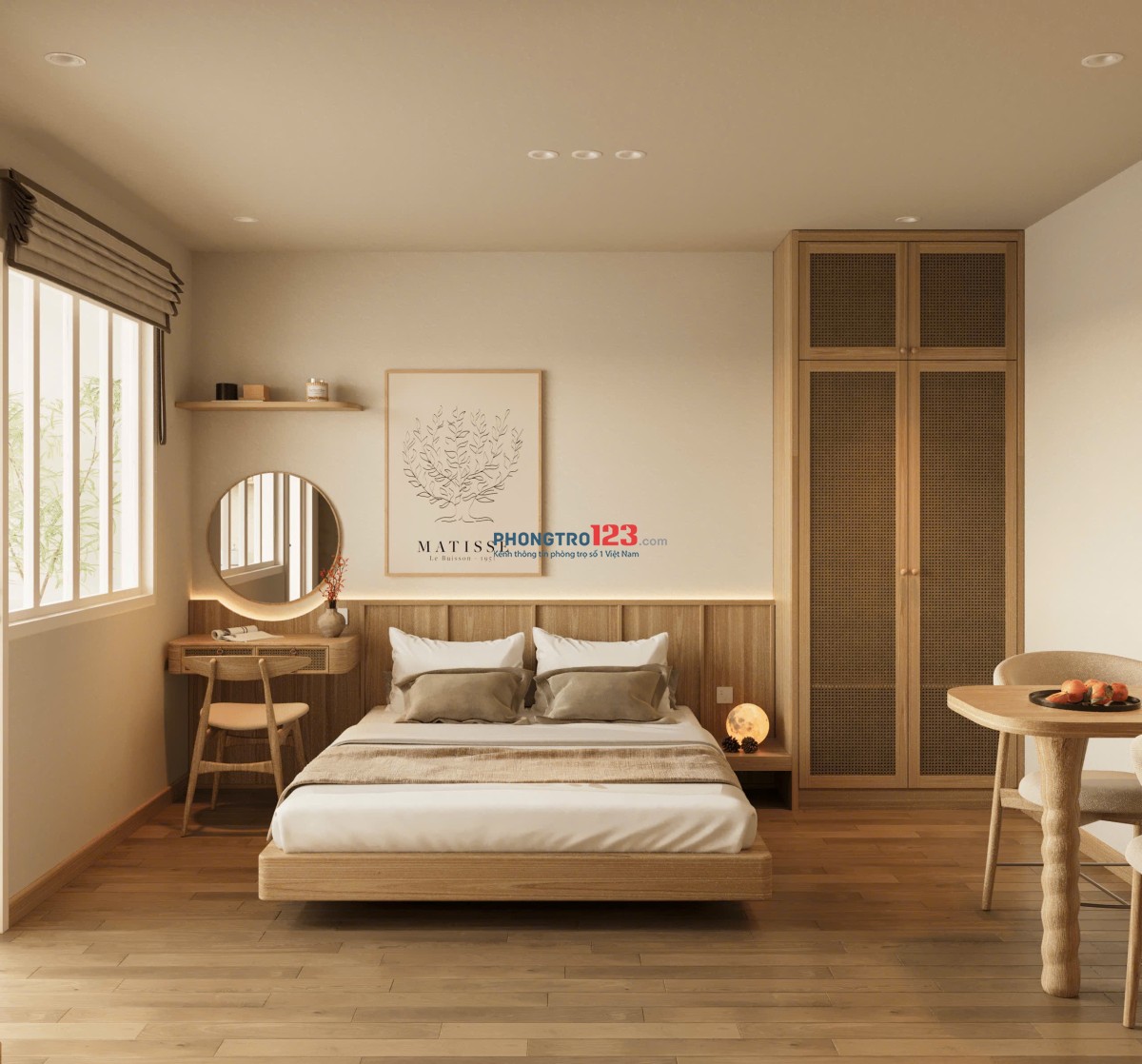 PHÒNG MỚI BAN CÔNG, ĐẦY ĐỦ NỘI THẤT - MIỄN PHÍ PHÍ XE - NGAY LÝ CHIÊU HOÀNG