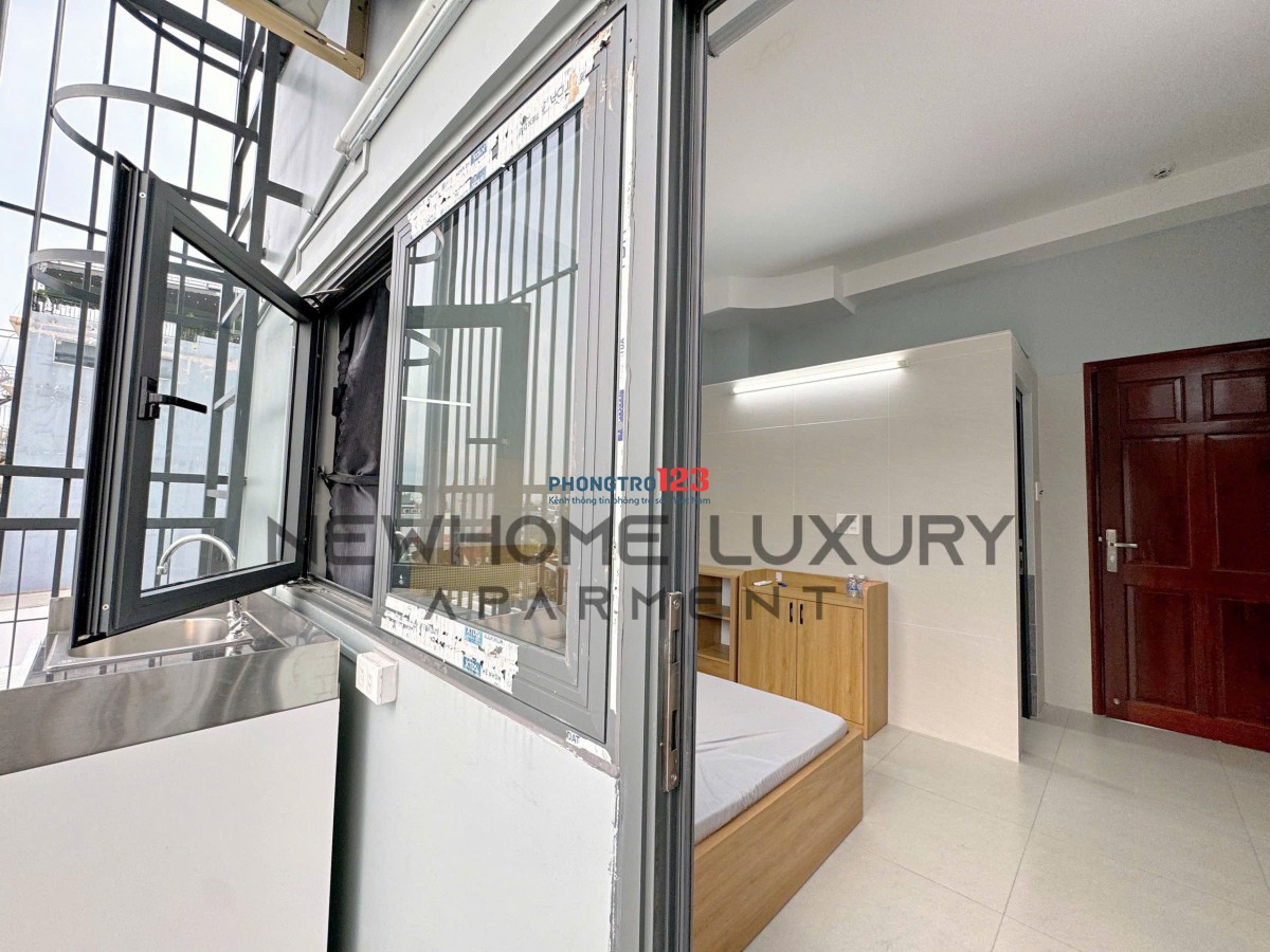 Phòng cho thuê mới xây full nội thất - Gần công viên Gia Định