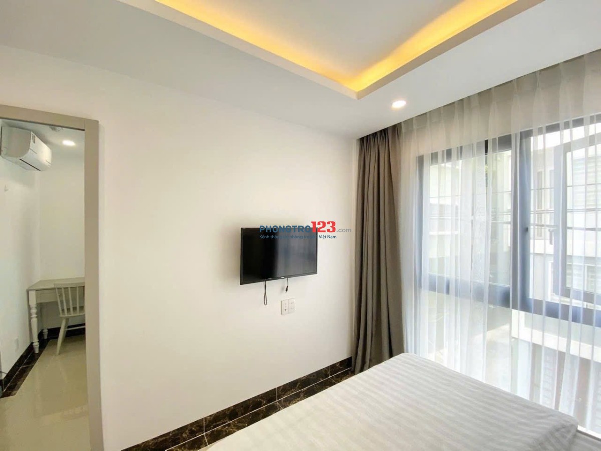 Cho thuê studio 35m² Lê Văn Sỹ – full nội thất, ban công lớn, không chung chủ gần trung tâm TP