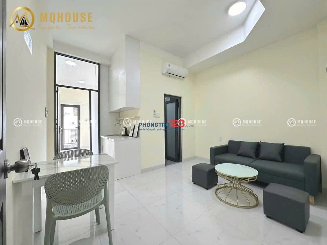 CĂN HỘ 1PN CỬA SỔ BAN CÔNG THOÁNG MÁT – FULL NỘI THẤT – XÁCH VALI Ở NGAY