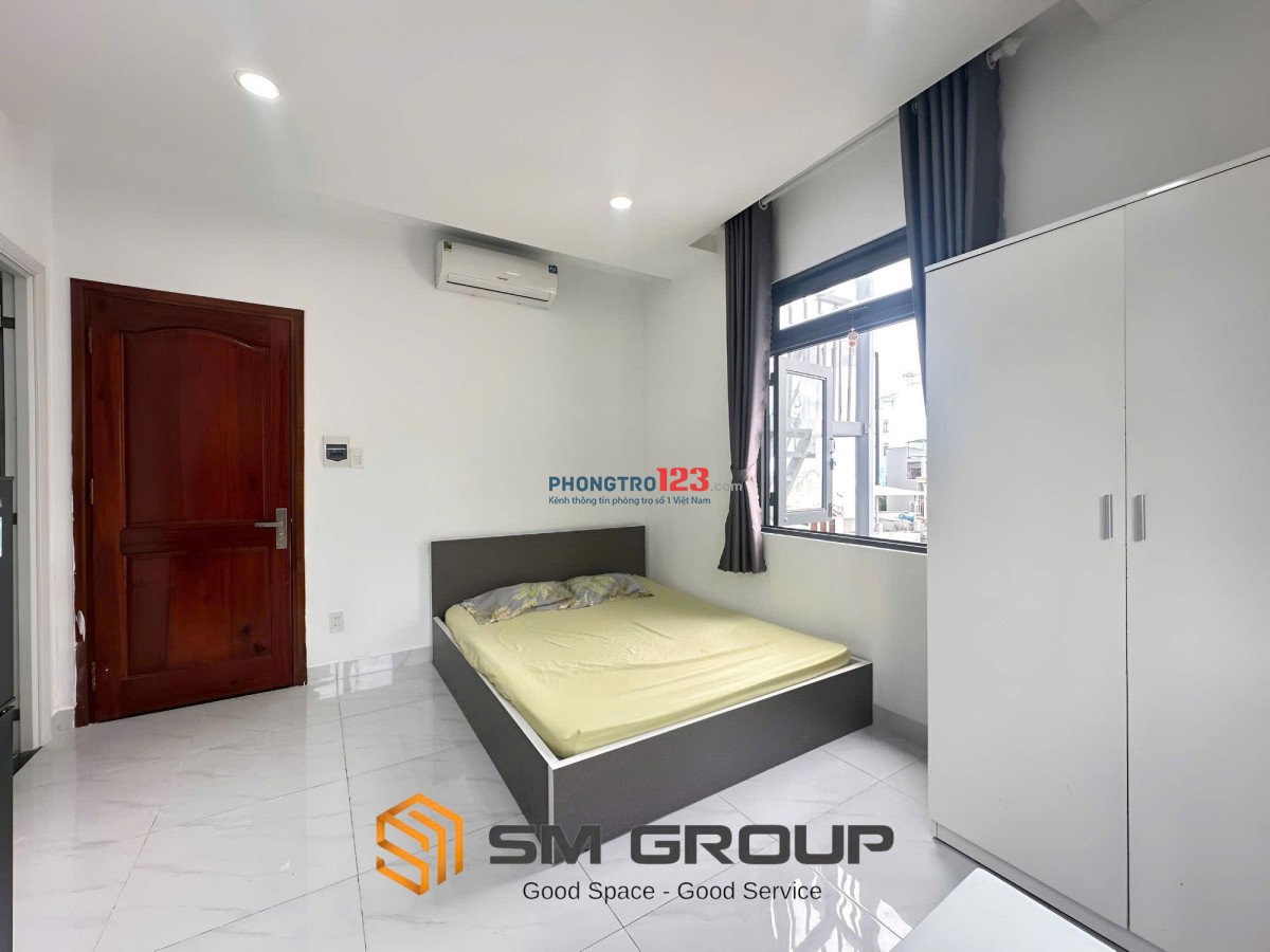 CHO THUÊ PHÒNG 35m2 CỬA SỔ TRỜI, THANG MÁY - BÌNH THẠNH GIÁP QUẬN 1, QUẬN 2, GÒ VẤP, QUẬN 3