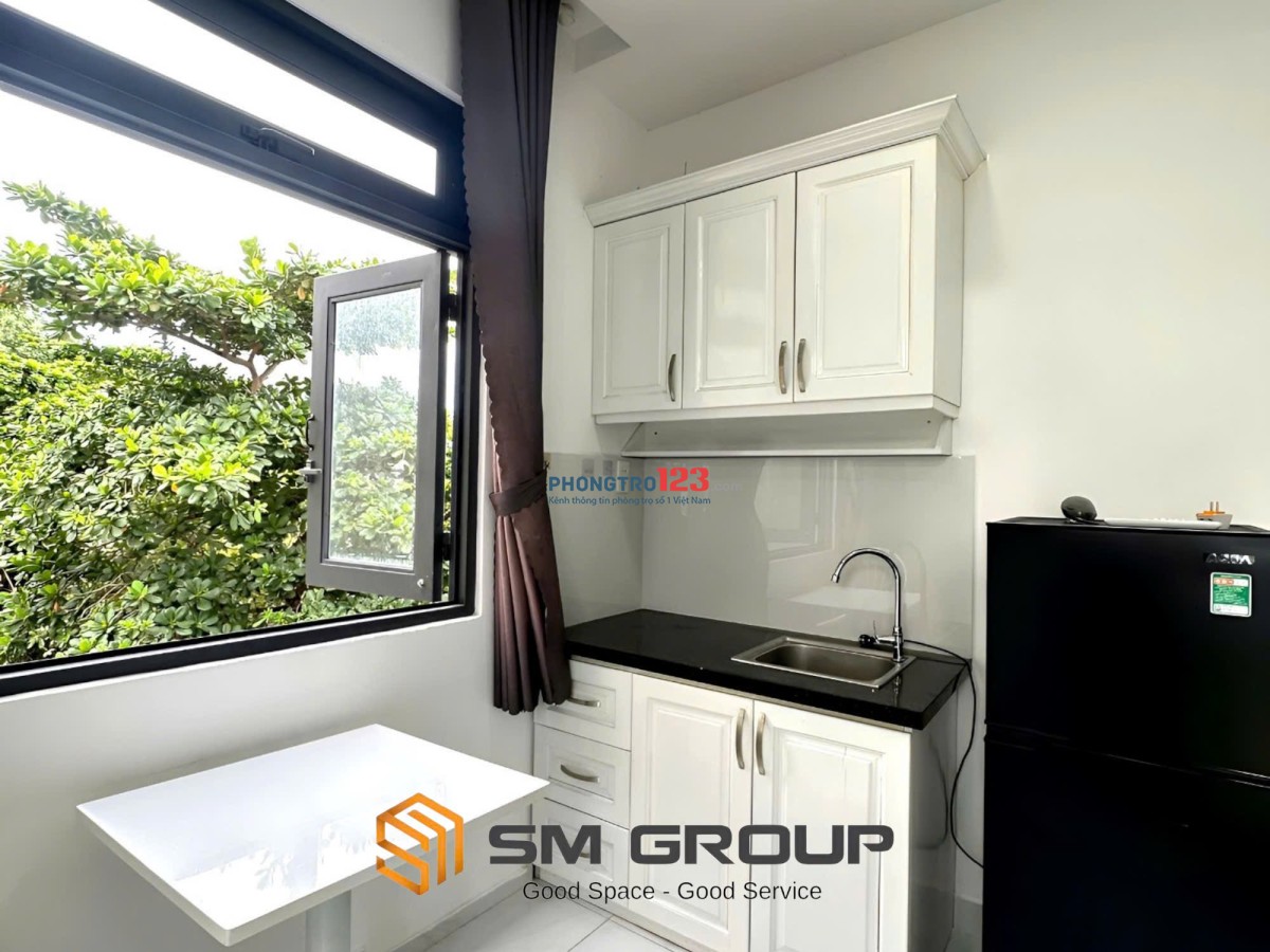 CHO THUÊ PHÒNG 35m2 CỬA SỔ TRỜI, THANG MÁY - BÌNH THẠNH GIÁP QUẬN 1, QUẬN 2, GÒ VẤP, QUẬN 3