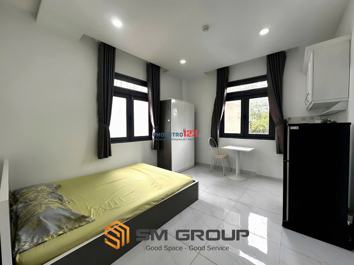 CHO THUÊ PHÒNG 35m2 CỬA SỔ TRỜI, THANG MÁY - BÌNH THẠNH GIÁP QUẬN 1, QUẬN 2, GÒ VẤP, QUẬN 3