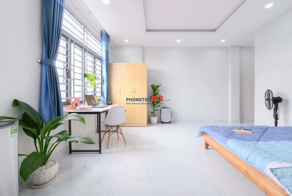 Phòng trọ 25m2 full nội thất Bình Thạnh giáp Q1, Q3, Phú Nhuận gần chợ Bà Chiểu ngay Phan Bội Châu