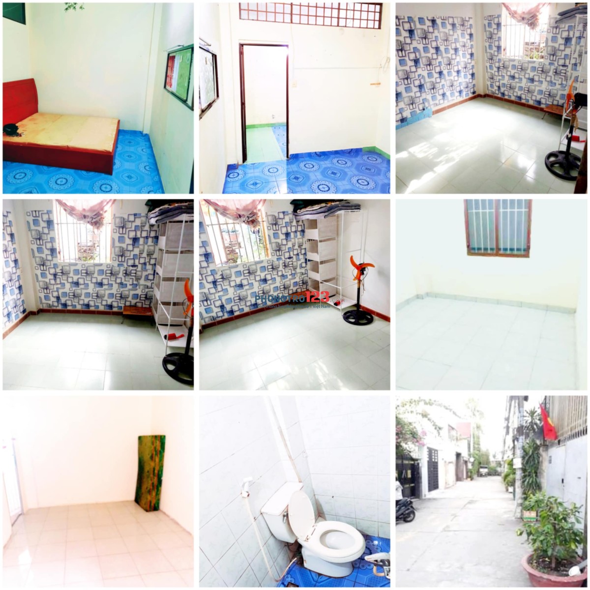 Cho Thuê Phòng Q3.rộng rãi thoải mái.cửa sổ.nội thất cơ bản.2tr7 3tr4
