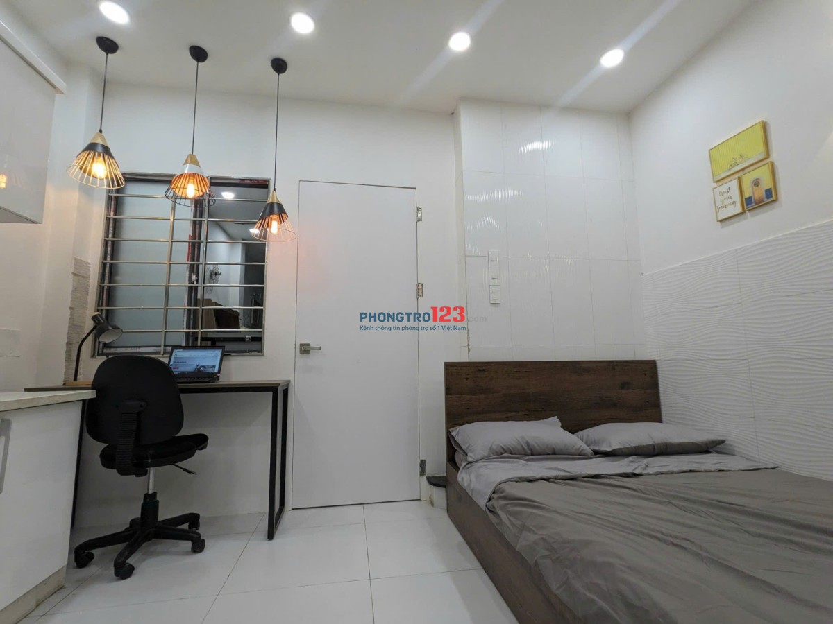 Phòng trọ full nội thất cửa sổ trời cho thuê ở Bình Lợi gần GigaMall, Emart Phan Văn Trị, Bình Thạnh