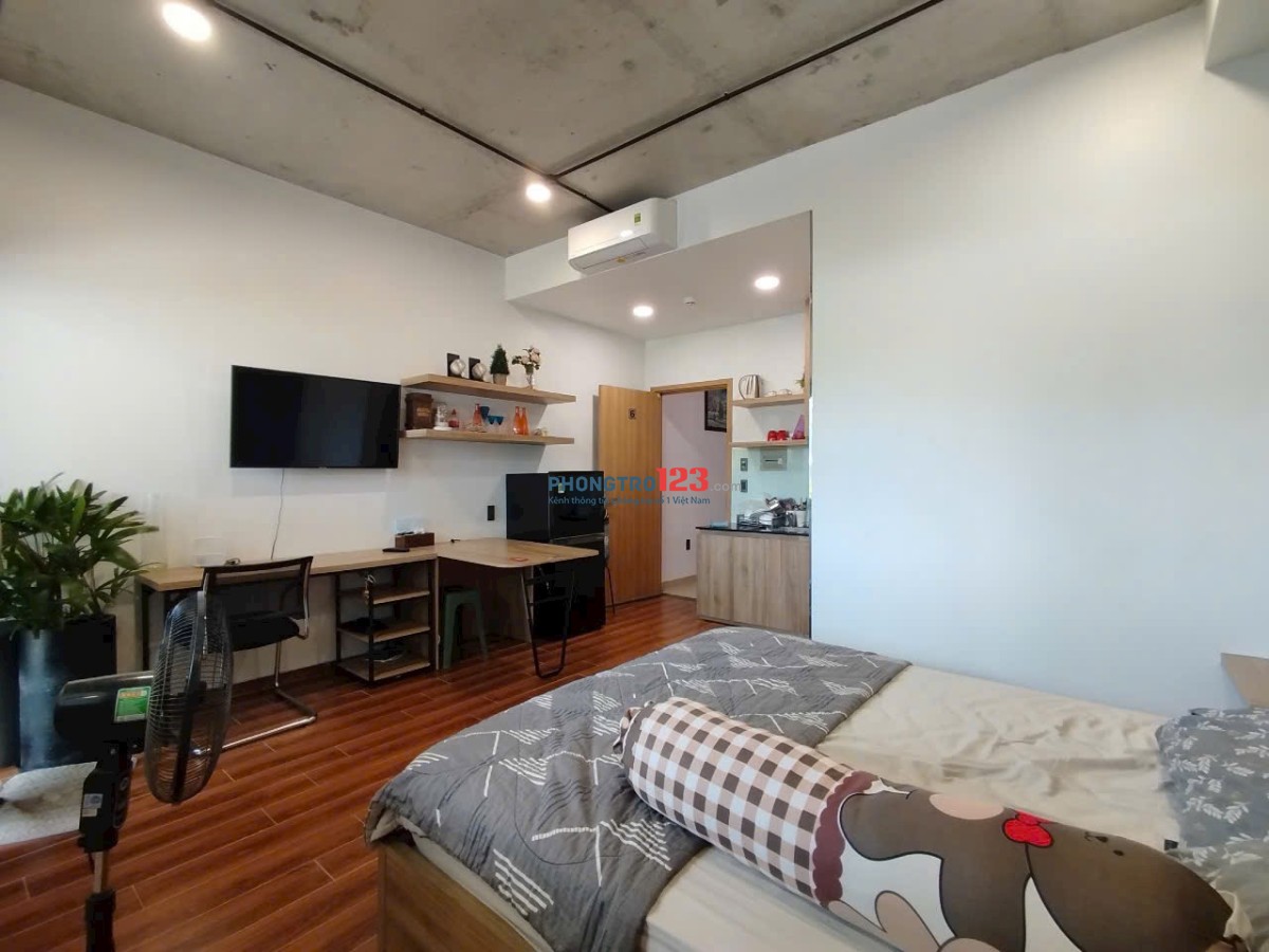 CHO THUÊ STUDIO 35M2 BAN CÔNG LỚN - ĐẦY ĐỦ NỘI THẤT - CHU VĂN AN, BÌNH THẠNH GẦN NGÃ TƯ HÀNG XANH