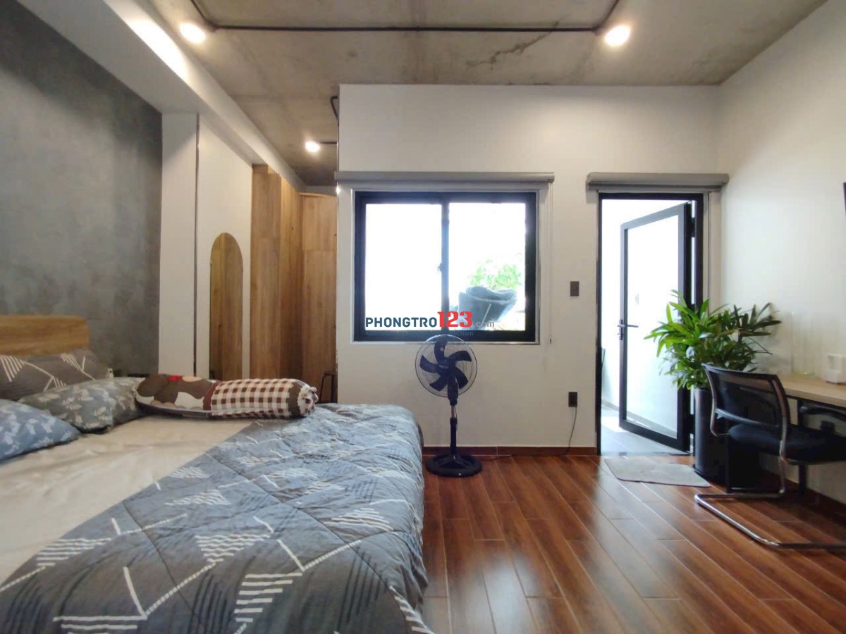 CHO THUÊ STUDIO 35M2 BAN CÔNG LỚN - ĐẦY ĐỦ NỘI THẤT - CHU VĂN AN, BÌNH THẠNH GẦN NGÃ TƯ HÀNG XANH