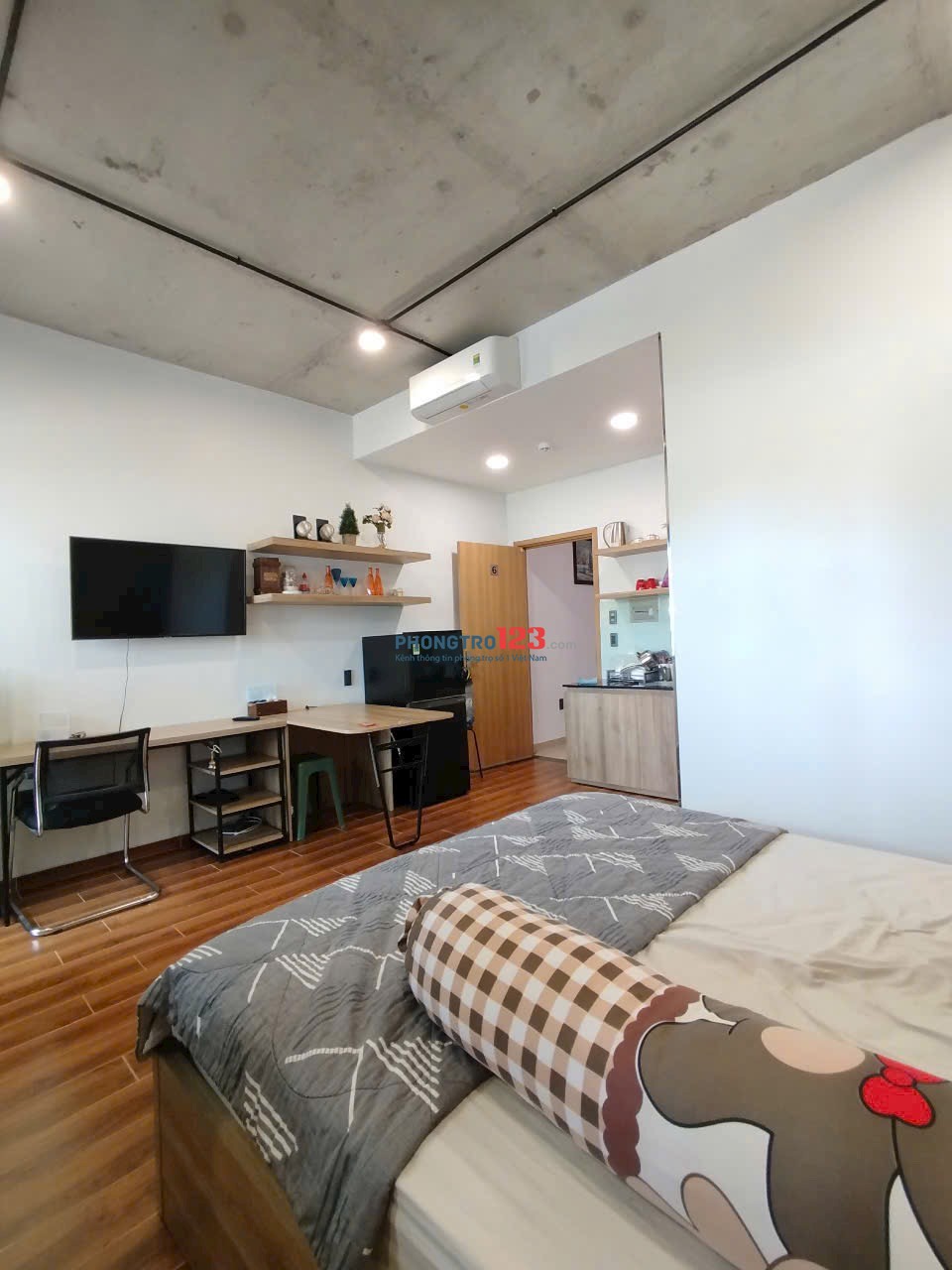 CHO THUÊ STUDIO 35M2 BAN CÔNG LỚN - ĐẦY ĐỦ NỘI THẤT - CHU VĂN AN, BÌNH THẠNH GẦN NGÃ TƯ HÀNG XANH