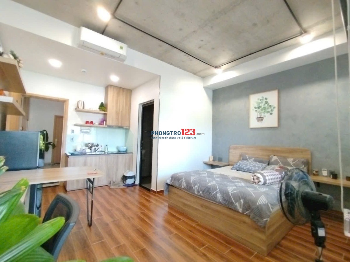CHO THUÊ STUDIO 35M2 BAN CÔNG LỚN - ĐẦY ĐỦ NỘI THẤT - CHU VĂN AN, BÌNH THẠNH GẦN NGÃ TƯ HÀNG XANH