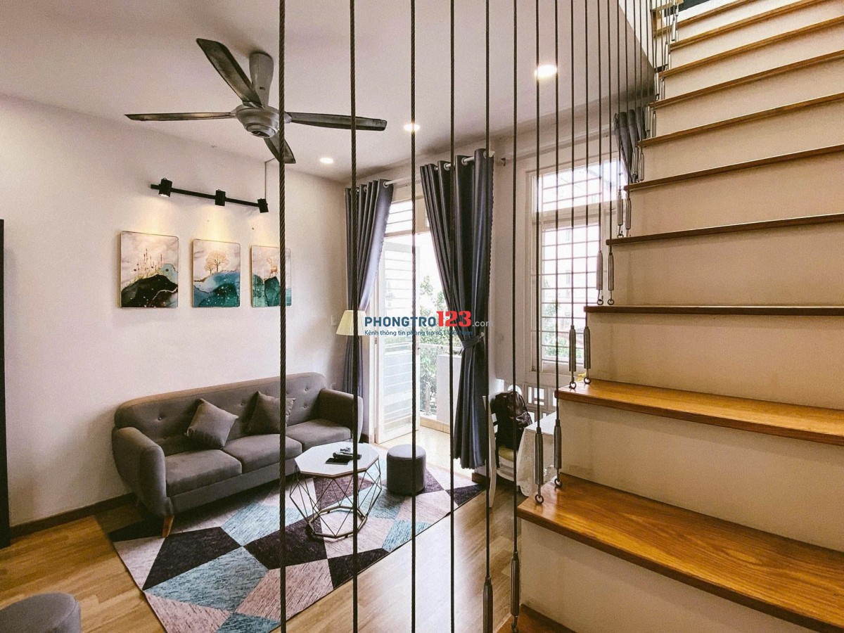  Penthouse 2 tầng 80m2 - ban công - full nội thất ngay Etown Tân Bình