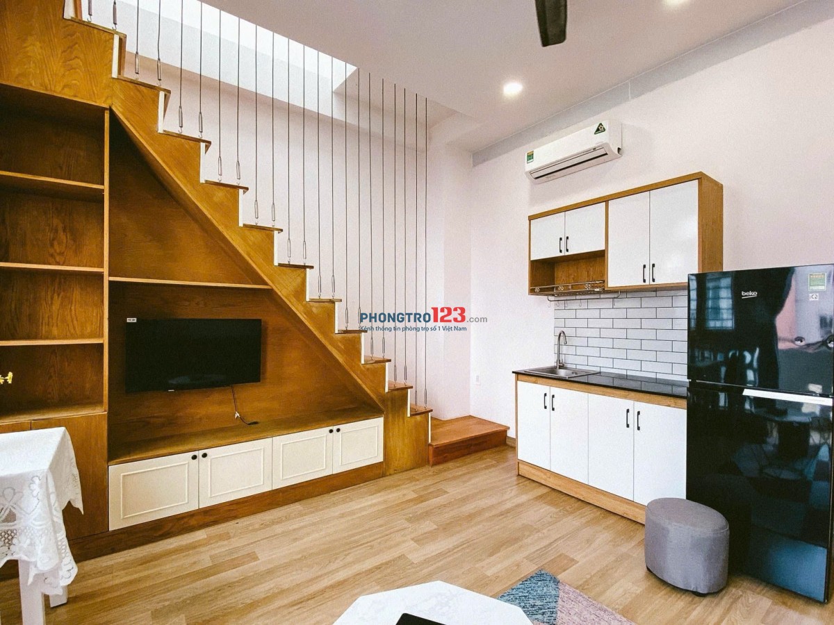  Penthouse 2 tầng 80m2 - ban công - full nội thất ngay Etown Tân Bình