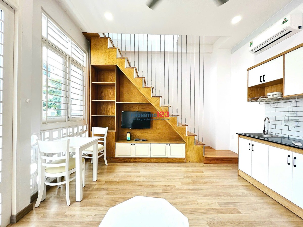  Penthouse 2 tầng 80m2 - ban công - full nội thất ngay Etown Tân Bình