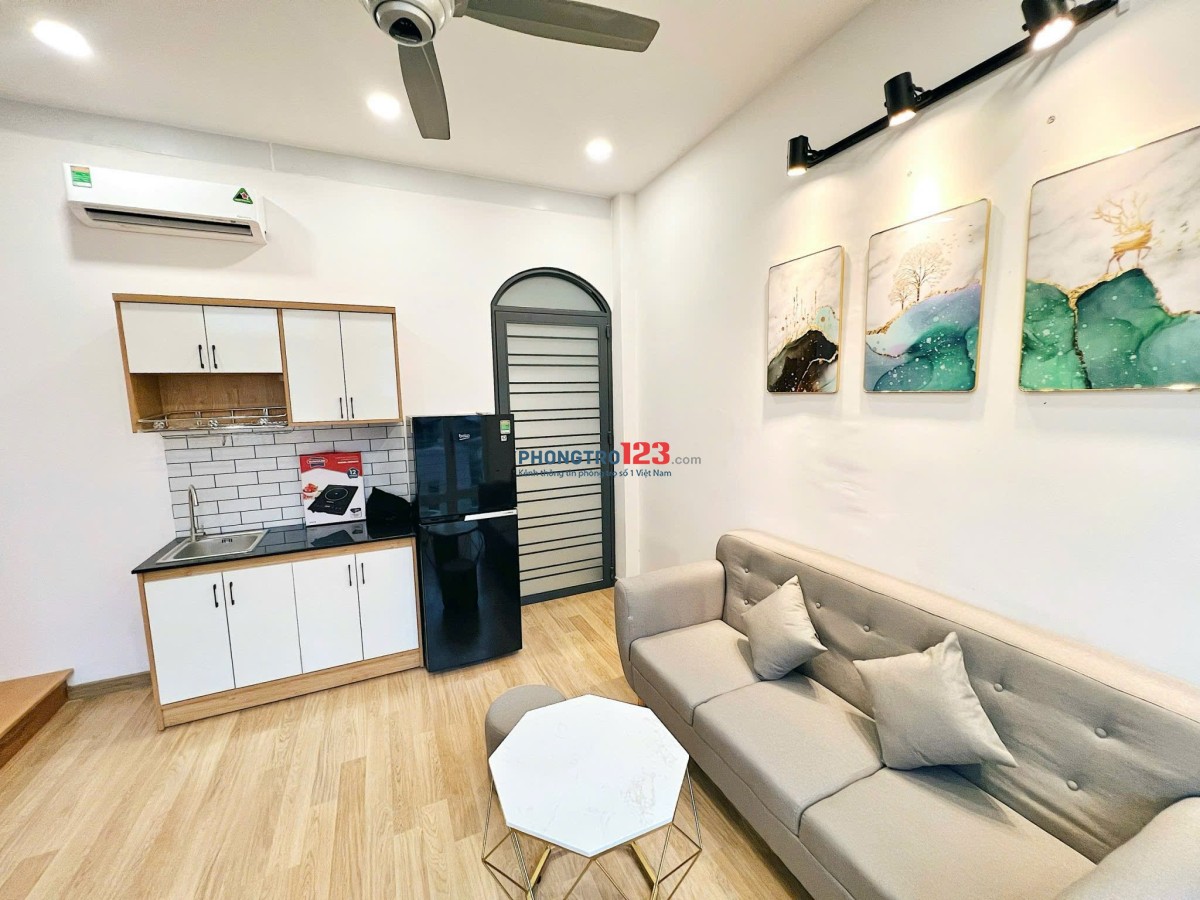  Penthouse 2 tầng 80m2 - ban công - full nội thất ngay Etown Tân Bình