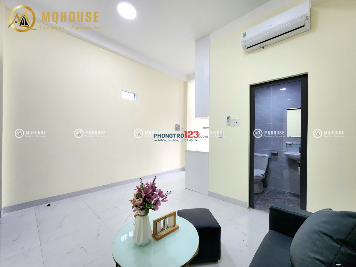 CHO THUÊ CHDV 1PN BAN CÔNG 45M2 NHÀ MỚI GẦN ETOWN CỘNG HÒA - GA T3 MỚI