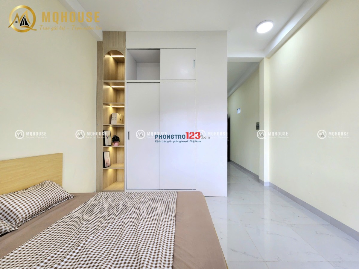 CHO THUÊ CHDV 1PN BAN CÔNG 45M2 NHÀ MỚI GẦN ETOWN CỘNG HÒA - GA T3 MỚI