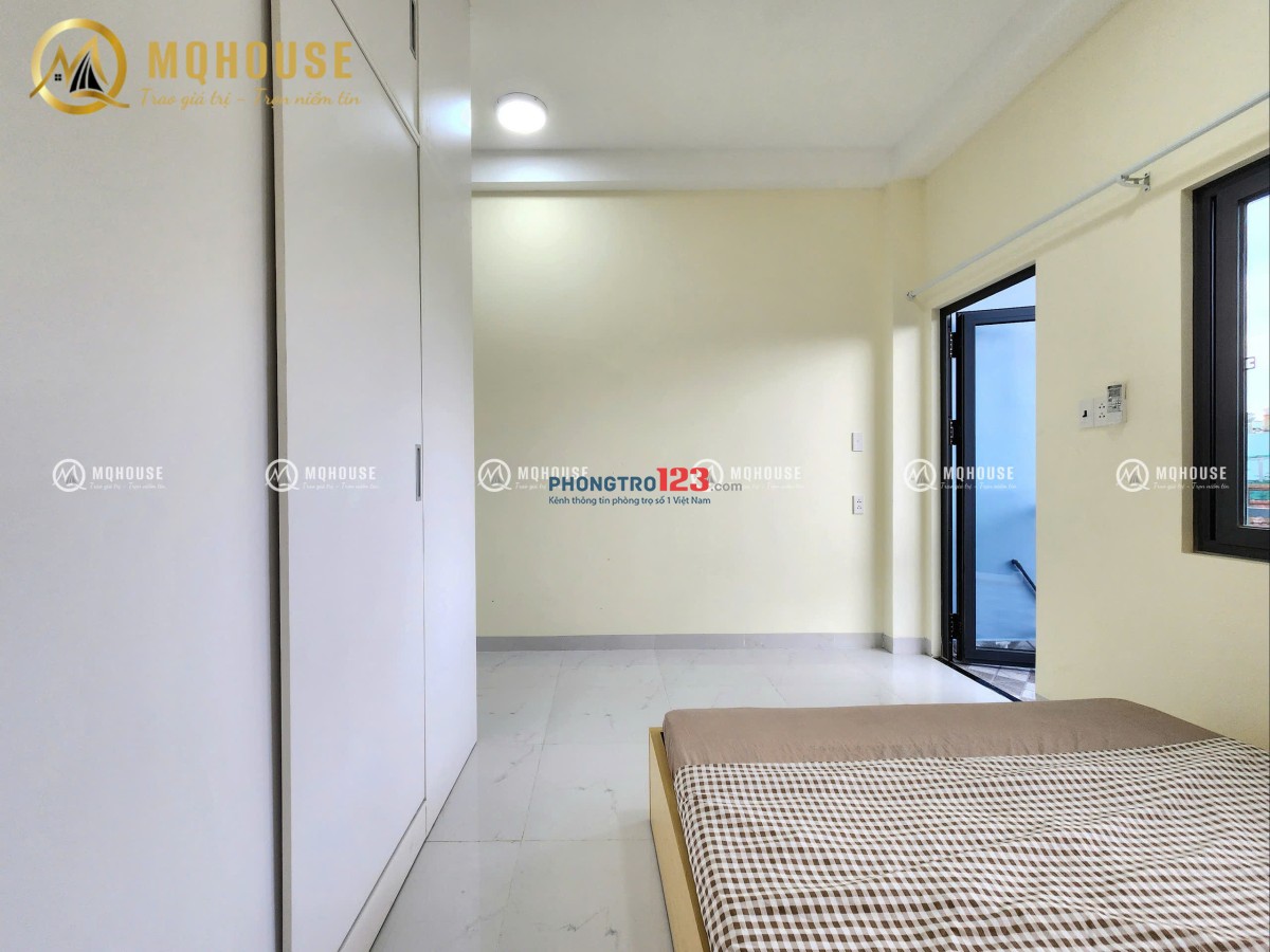 CHO THUÊ CHDV 1PN BAN CÔNG 45M2 NHÀ MỚI GẦN ETOWN CỘNG HÒA - GA T3 MỚI