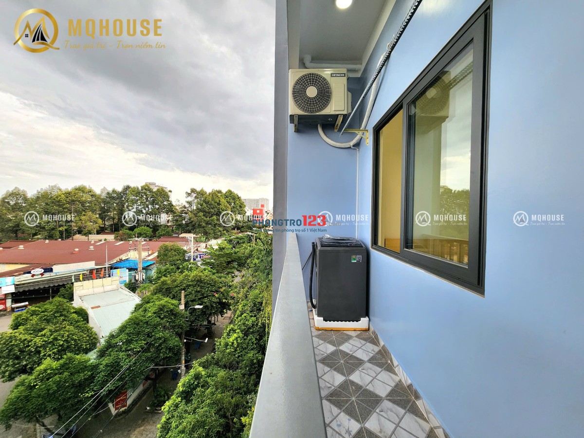 CHO THUÊ CHDV 1PN BAN CÔNG 45M2 NHÀ MỚI GẦN ETOWN CỘNG HÒA - GA T3 MỚI
