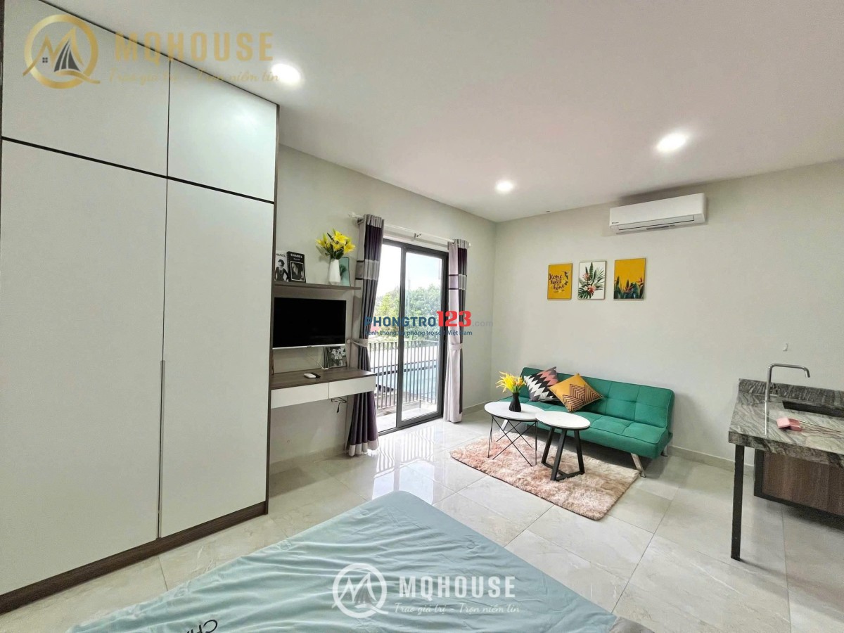 Cho thuê Studio ban công thoáng - yên tĩnh - dịch vụ tốt trục Lê Văn Sỹ giáp PN